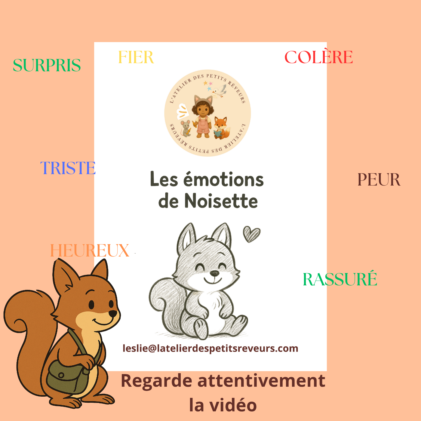 Les émotions de Noisette _Dès 16 mois.