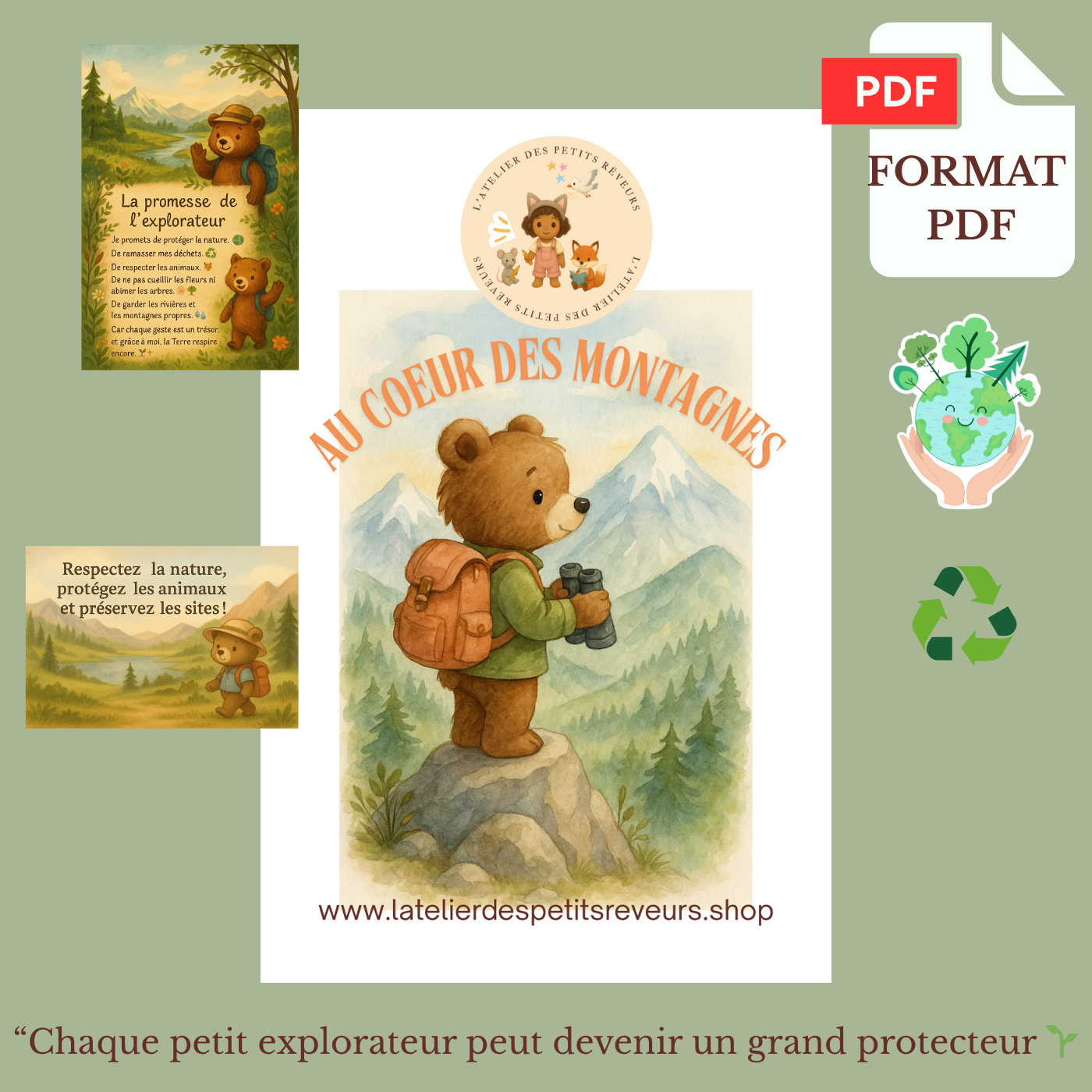 AU CŒUR DES MONTAGNES 🌱🌎♻️ PDF
