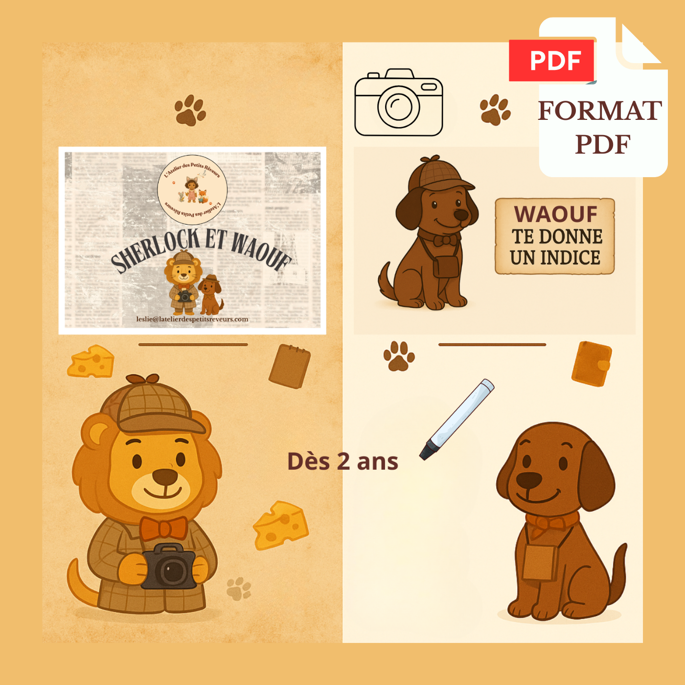 Sherlock Et Waouf le jeu-livret  interactif dès 3 ans PDF