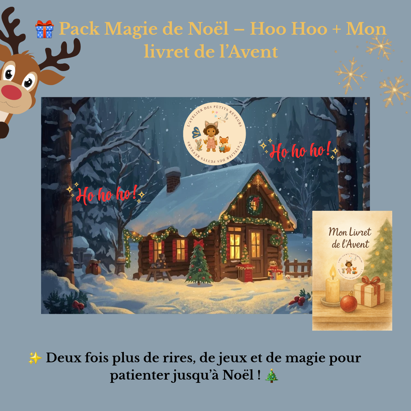 🎁Pack Magie de Noël. Ho Ho Ho + Mon livret de l'avent.