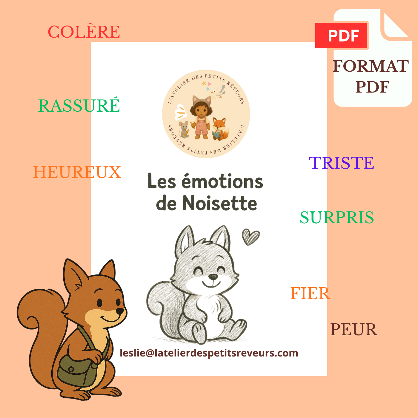 Les émotions de Noisette _Dès 16 mois. PDF