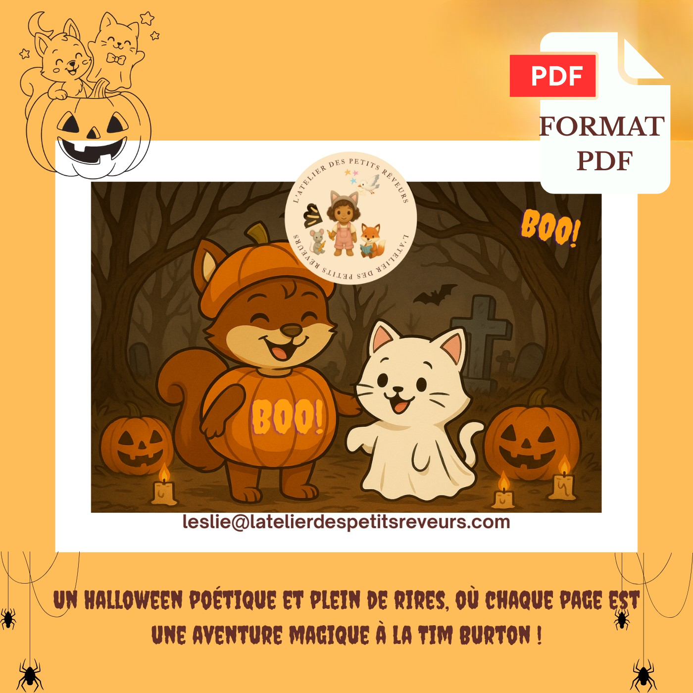 BOO BOO LE LIVRET D'HALLOWEEN très burtonien ✨️ PDF