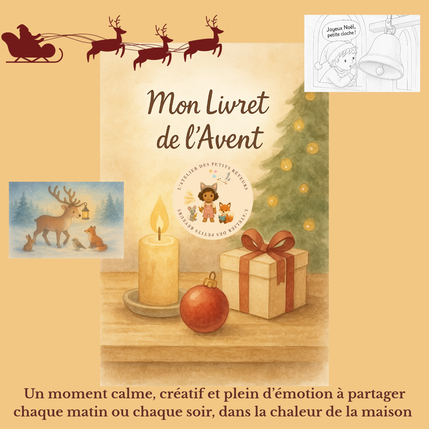 ✨️Ma pochette surprises livret de l'avent. 24 surprises à découvrir chaque jour !